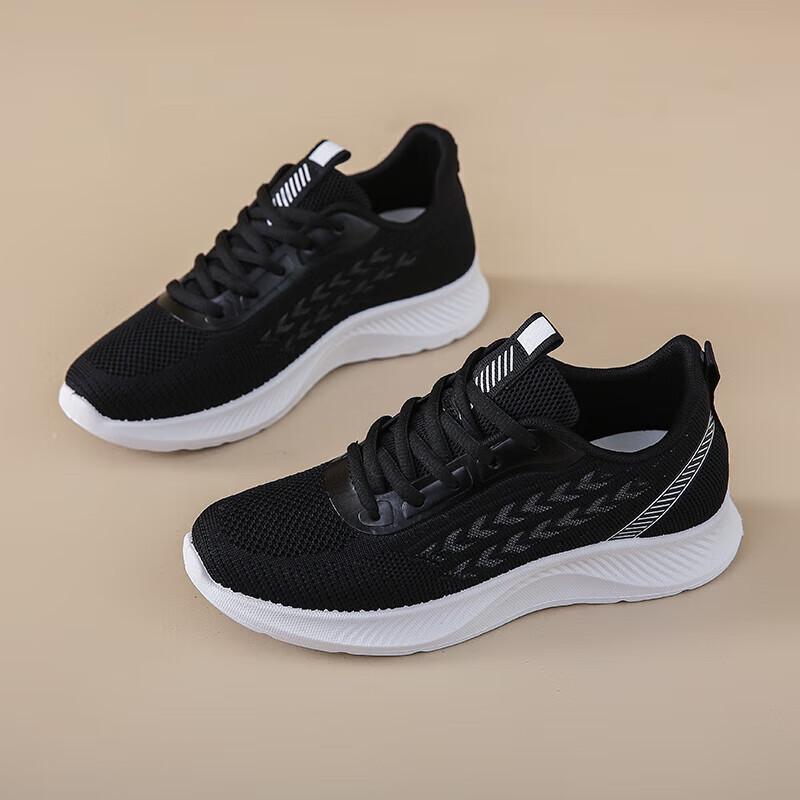 Summer Hollow Comfortable Sports and Leisure Shoes, Middle School Students Ultra-light Running Fitness Soft-soled Mesh Breathable Women's Shoes