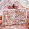 Sakura Date Heart Handbook Tape - Full Roll Set, Japanese Washi Tape for Girls