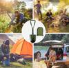 Camping Shovel Shovel Snow High Carbon Steel Embedded Shovel Shovel Mini Foldable with Storage Bag 7 Functions Mountaineering Camping Outdoor Snow