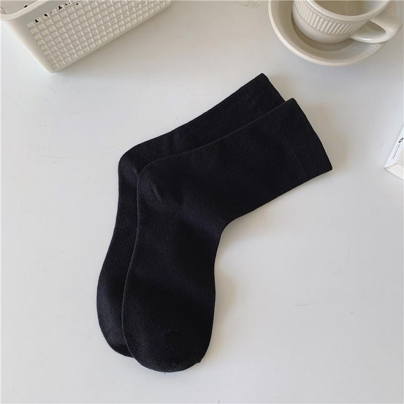 Einfarbige Postpartale Socken, Bonbonfarbene nahtlose Damensocken, Einfarbige Vier-Jahreszeiten-Frotteesocken für Schwangere, Wadenlange Socken
