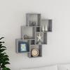 VidaXL Wall Cube Shelf Concrete Grey 78x15x93 Cm Chipboard