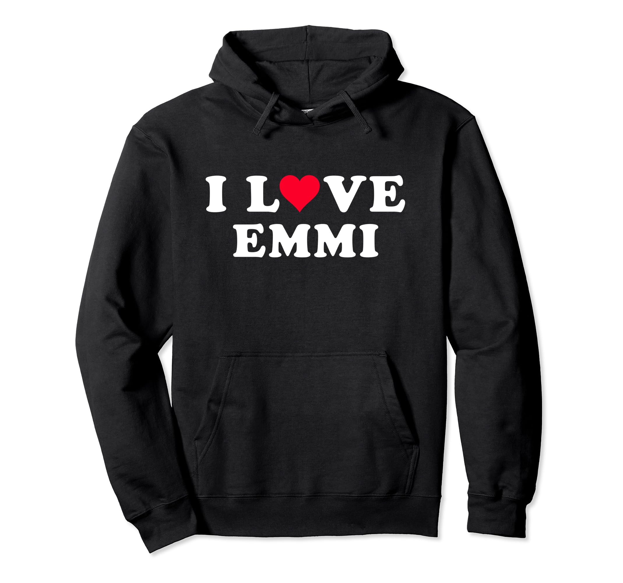 

I Love Emmi Matching Girlfriend Boyfriend Emmi Name Hoodies & чёрный
