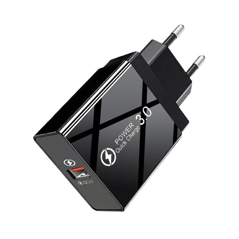 PD33W GaN QC3.0 Multi-Port Fast Charger, European Standard, 9V/12V Compatibility.