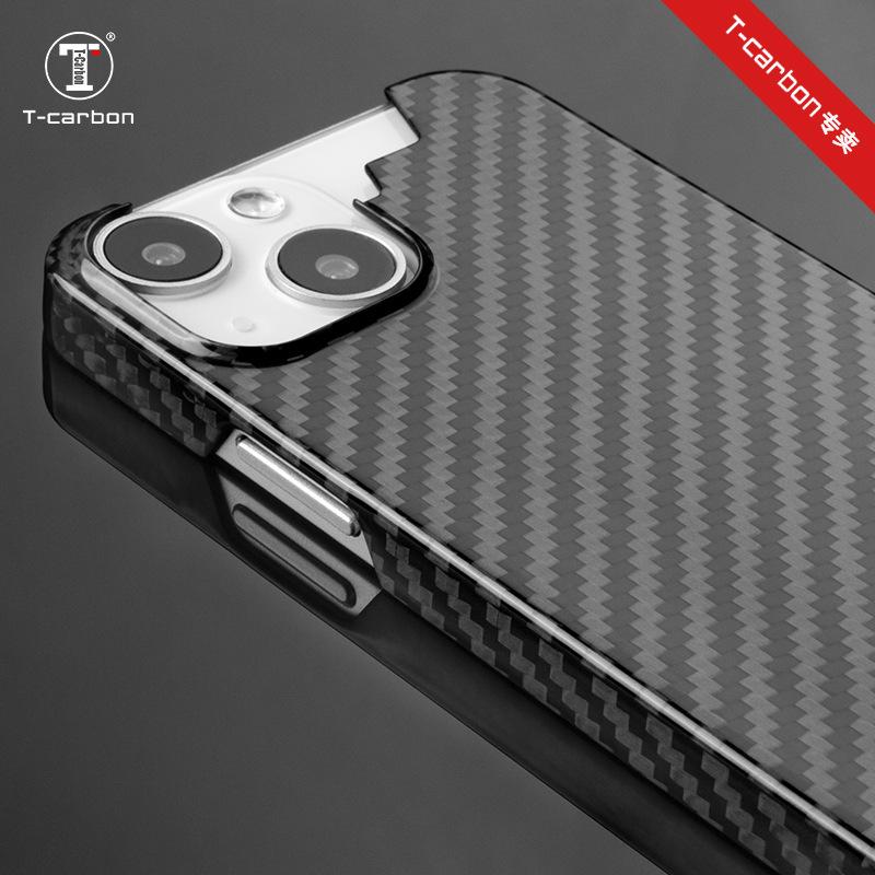 Real Carbon Fiber iPhone 14 Case by T-carbon
