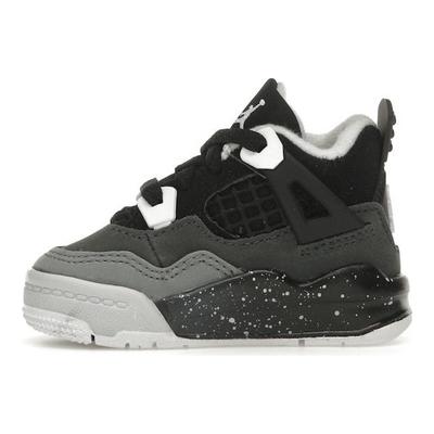 Air 4 Retro TD Fear 2024 Babysneaker Schwarz Weiß Anthrazit FV4538-002