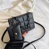 Casual and Simple Handbag, Fashiable ModeL Solid Color Single-shoulder Bag Trendy Foreign Style, Thick Chain Small Square Bag