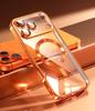 Magnetic For Magsafe Case For iPhone 17 Air 16 15 14 13 Pro Max Soft Clear Transparent Glitter Plating Silicone TPU Shell