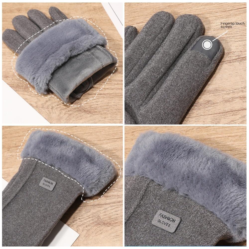 Warme Touchscreen-Handschuhe Touchscreen-Fäustlinge 2024 Winterhandschuhe Radfahren Fahren