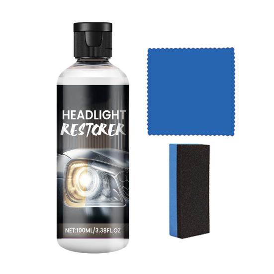 Automotive Headlight Lens Restorer Car Headlight Repair Fluid Long-Lasting Protection Easy Application Headlight Repair Polish Kit