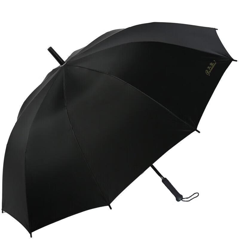 

Paradise Umbrella Large Black Semi-Automatic Straight Handle Umbrella