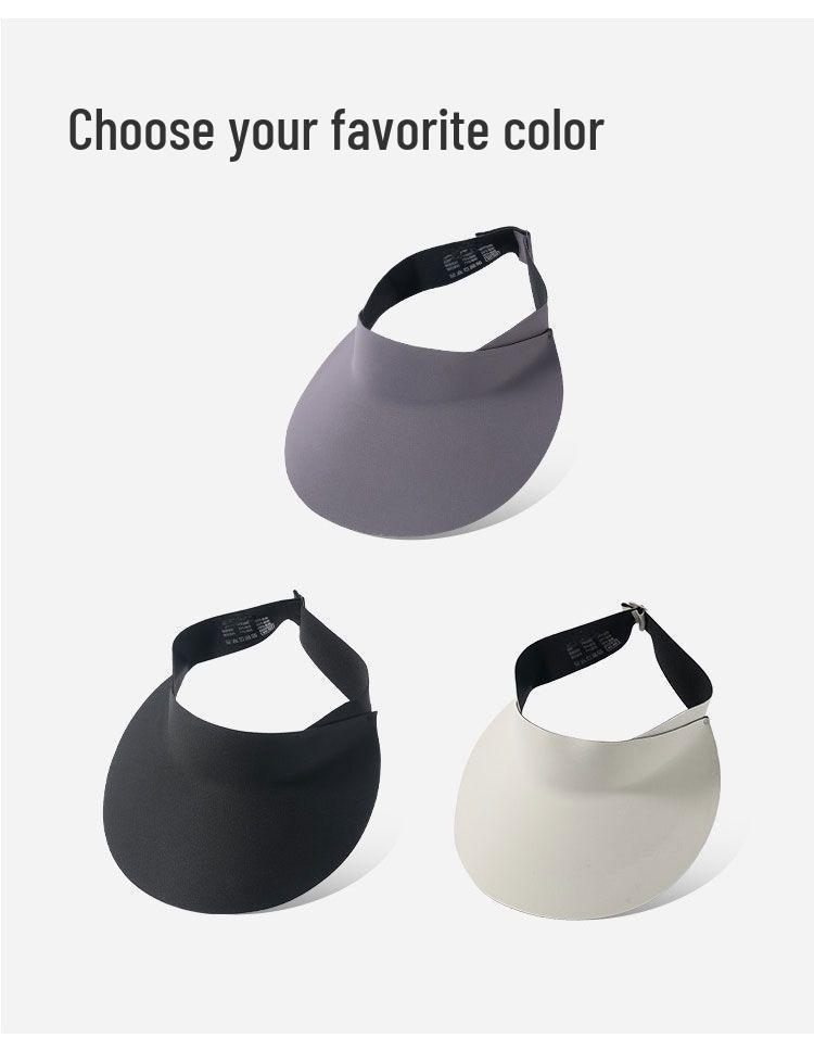Women's Seamless Foldable Anti-UV Topless Sun Hat for Summer Sports