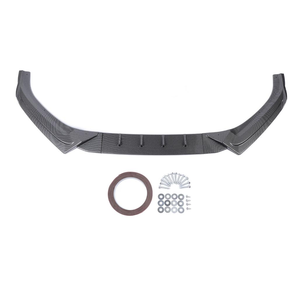 3 Pcs Front Bumper Lip Body Kit Sporty Appearance Bumper Lower Lip Splitter Replacement for S4 B9 S Line 2017 To 2019