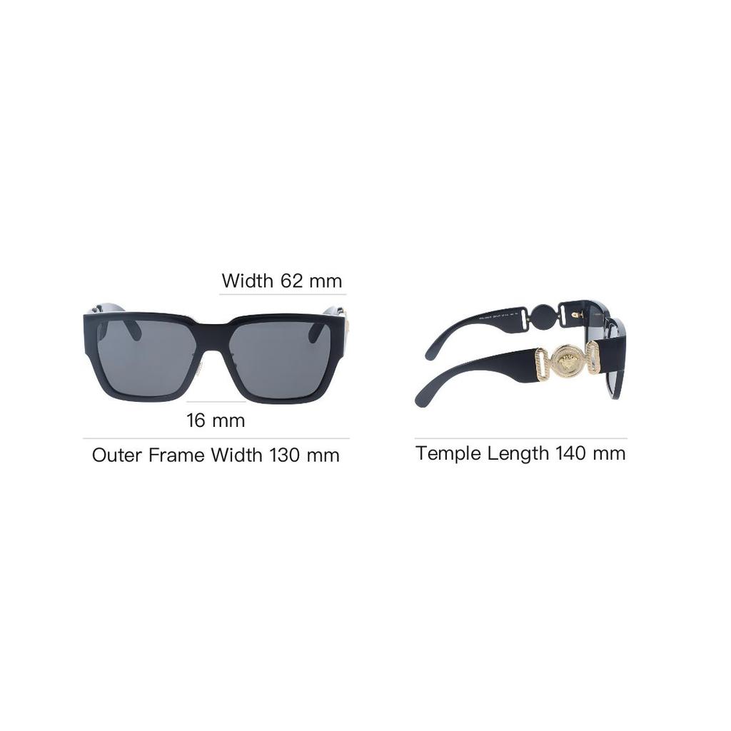 Versace Logo Cat Eye Sunglasses Women Sunglasses Black VE4483D-GB1/87-57-16