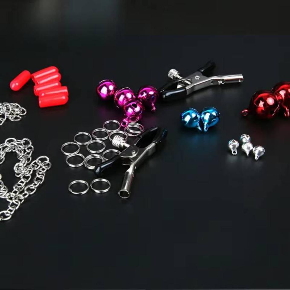 Couple's Metal Nipple Clamps – Long Head Breast Clips For Men & Women,  Stimulation & Alternative Punishment Toy