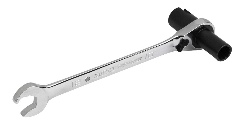 SK11 DEVICE Lifting Band Ratchet Wrench 10 X 13mm 12mm with Thumb Screwdriver Multi-Function Wrench, DVC-401W, 72-Tooth Gear, Socket, Spanner,