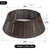 Functional Wicker Christmas Tree Skirt Festival Christmas Tree Stand Skirt Durable Tree Cover for Seasonal Decorations