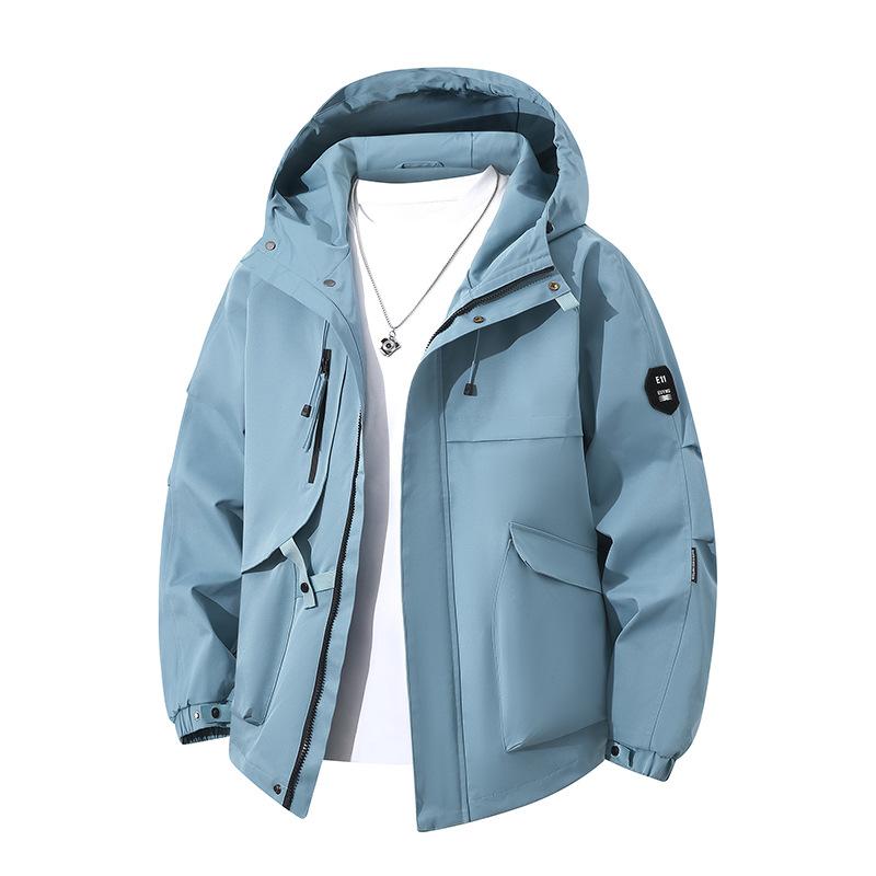 Stereometric Picture New Spring and Autumn Men's Jacket Three-dimensional Picture Workwear Outdoor Leisure Sports Hood