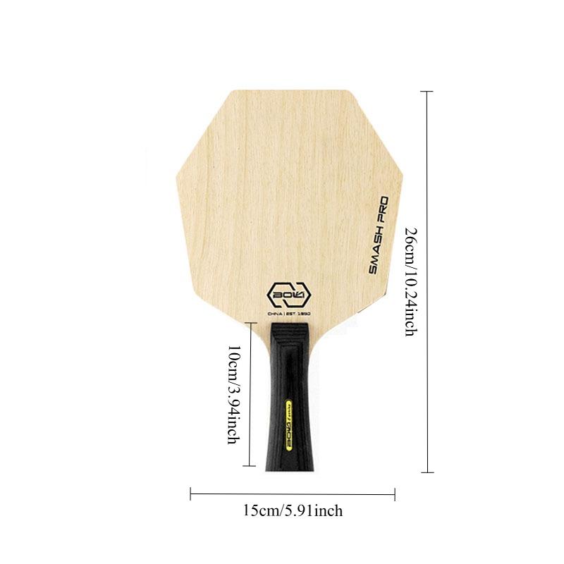 Hexagonal Table Tennis Racket Bottom Plate 5 Layers Solid Wood Linden Wood Pine Core Professional Table Tennis Racket Blade белый
