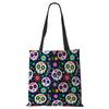 Abstract Art Skull Horror Print Shopping Bags Women Folding Reusable Customize Tote Shoulder Bag Canvas Groceries Handbags 2022 CLE