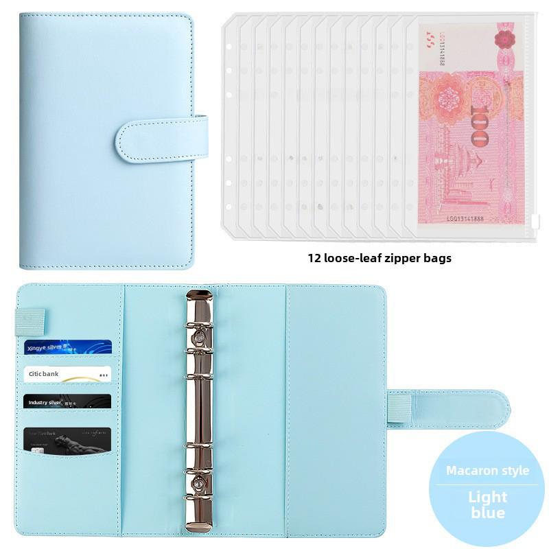 "Large Capacity Cash Deposit Book: Family Finance Management, Loose-Leaf Handbook and Bill Storage Bag"