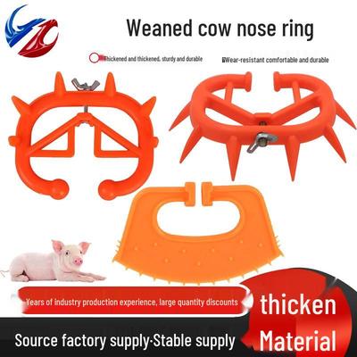 Cow Nose Ring Weaning Device with Spikes for Calves and Cattle