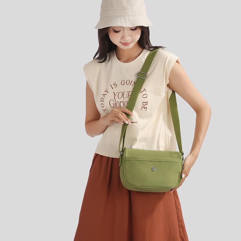 Lichtgewicht effen kleur nylon crossbody tas damestas schoudertas voor moeder