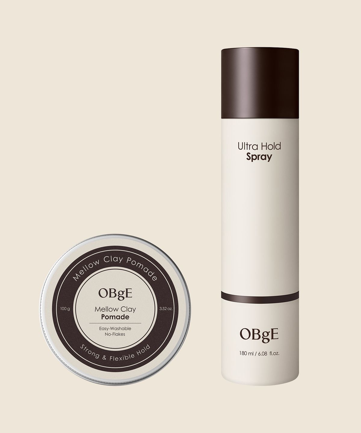 Mellow Clay Pomade + Ultra Hold Spray Set