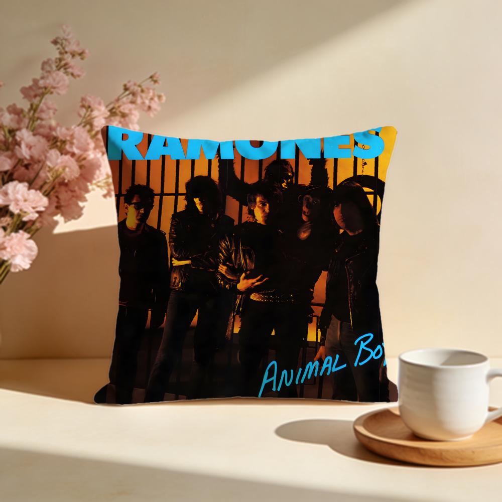 Fashion RRamonesew Cushion Cover Stylish Washable Pillow Cover Ideal for Couch Bedroom Car Decoration