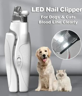 Pet Nail Clipper with LED Light Dog Cat Special Blood Line Scissors Multifunction Nail Trimmer Pet Cleaning Grooming Supplies