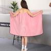 Microfiber Bath Skirt Cartoon Wrap Shower Skirt Beach Towel Spa Bathrobes  Lady