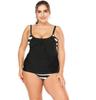Tankini suit plus size swimsuit XXL black comfortable maternity briefs Tankini suit plus size swimsuit XXL black comfortable maternity briefs