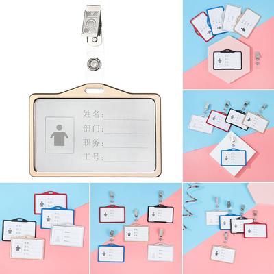 Women Men Office School Nurse Doctor With Clip Name Tags Name Badge Holder ID Business Case Card Holder Bank Credit Card