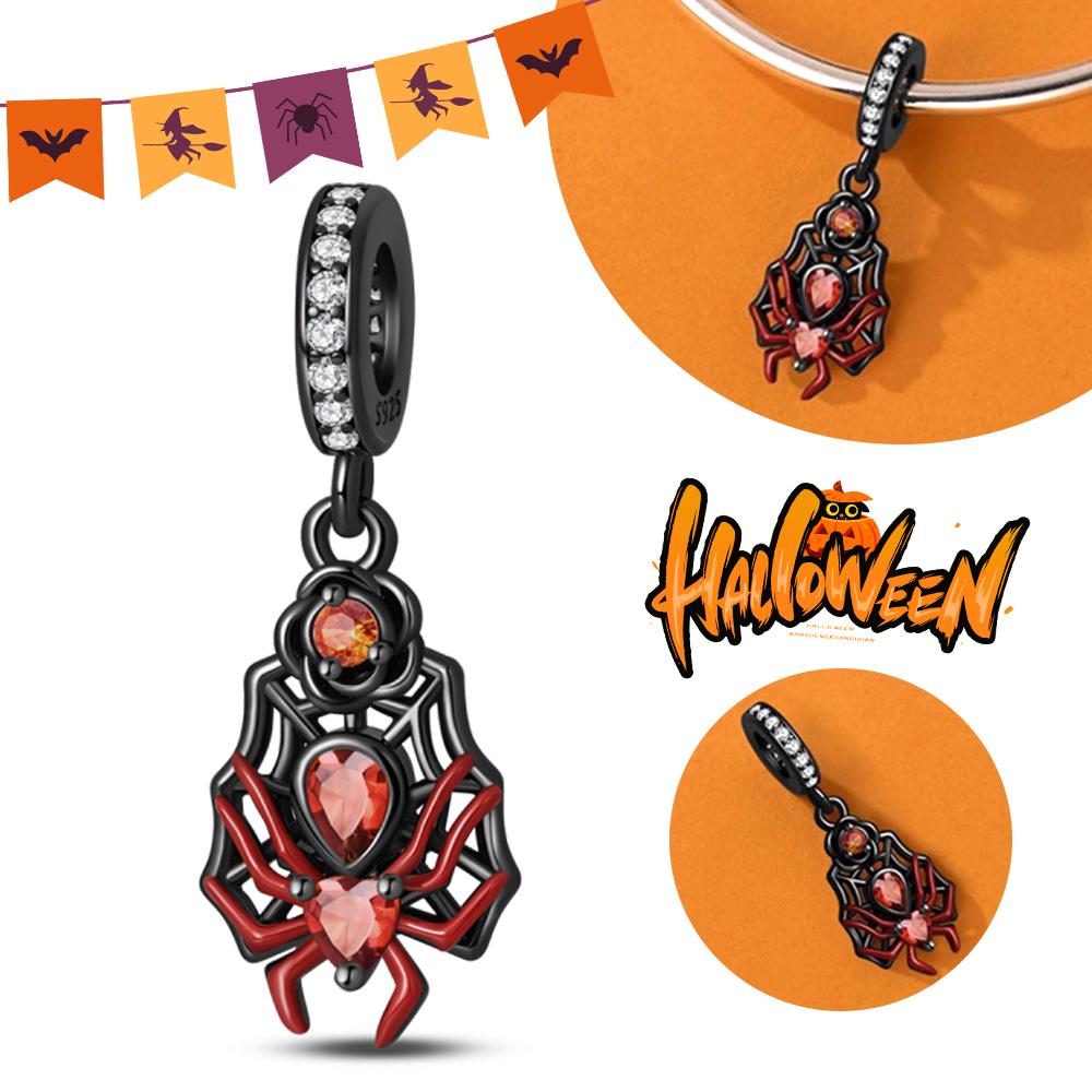 Halloween Party Copper Luminous Skeleton Coffin Pendant Beads Fit Charms Bracelet For Jewelry Making Women Gifts