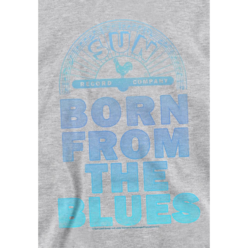 Sun Records Childrens/Kids Born From The Blues Heather Hoodie