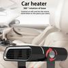 12V 120W Portable Car Heater Fast Heating & Cooling Fan 360° Rotation Defogger/Defroster Cigarette Lighter Plug-in Cooling Fan
