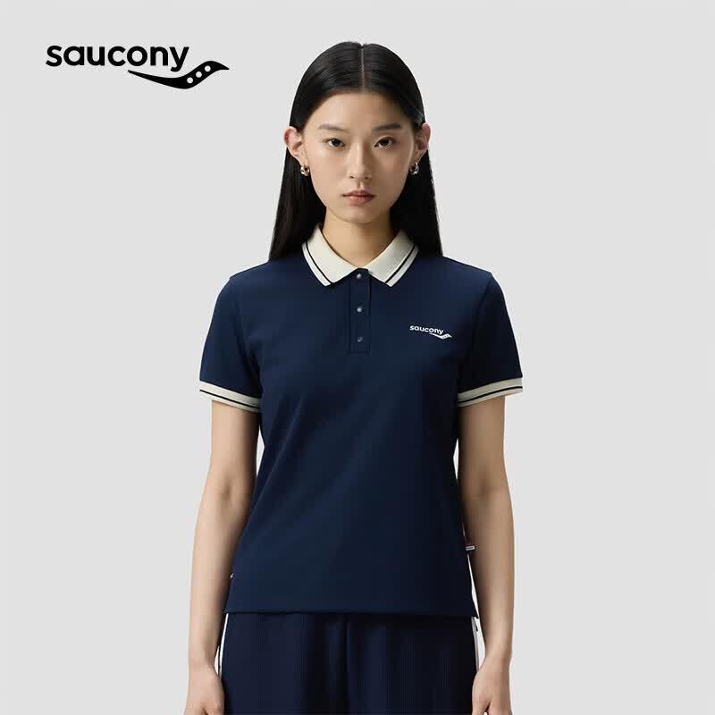 SAUCONY Women s Short Sleeve Polo Shirt S