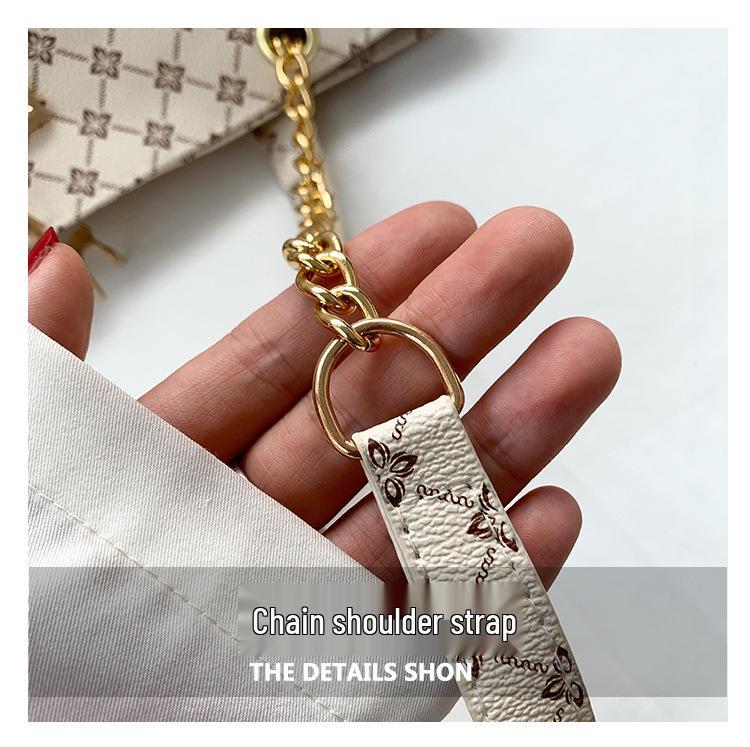 2024 Spring Retro Texture Chain Shoulder Bag for Women