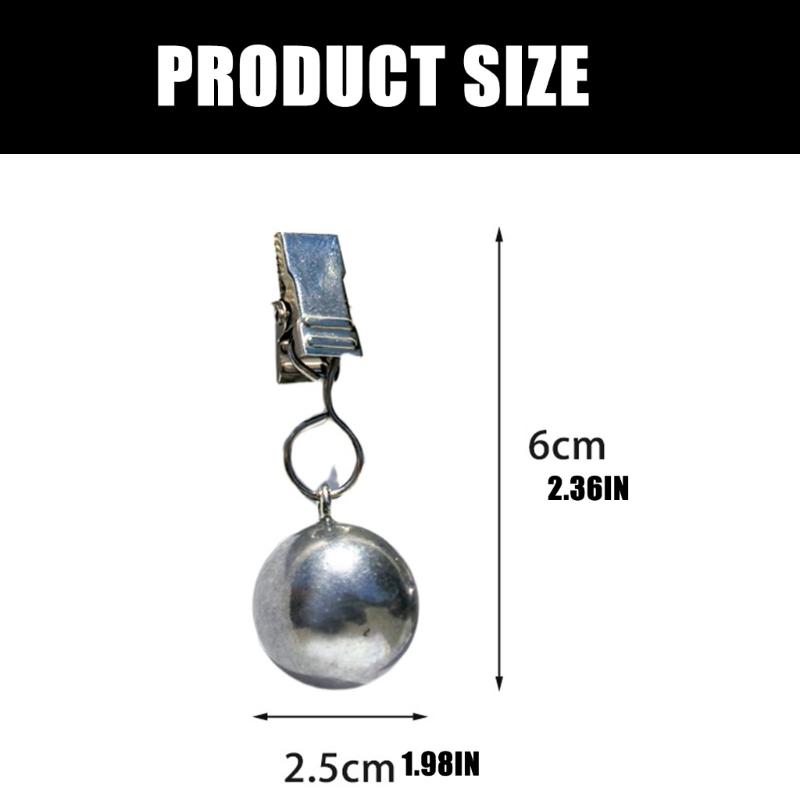 Pesos de Toalha de Mesa Metálicos Grampos Esféricos Portáteis Prendem Tecido a Mesas Ideais Para Casas Hotéis Piqueniques Decorações de Eventos