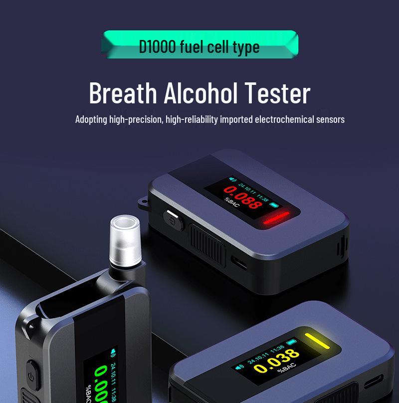 High-Precision Portable Electrochemical Breathalyzer for Professional Alcohol Testing