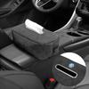 Car In-vehicle Larger size Leather Checkered Tissue Storage Box For VW Scirocco Jetta Beetle Golf Passat Tiguan Sharan Touran QQ2