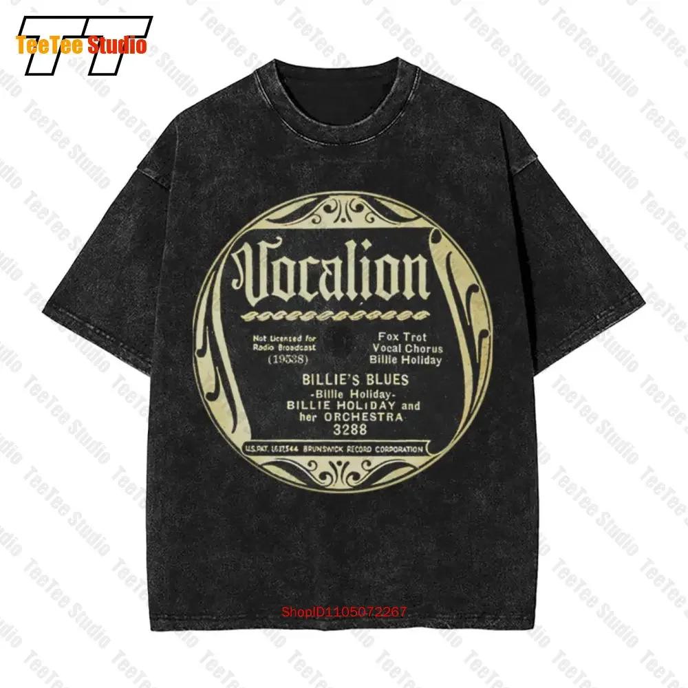 Billie Holiday Vocalion 78 Rpm Vintage Oversized T-Shirt ZXL9