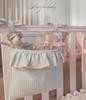 Lovely Line Crib Organizer with Lace Ruffle - Mint