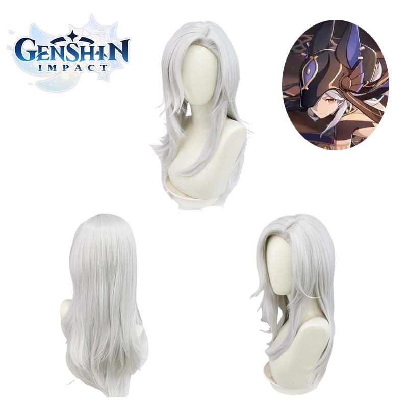 Genshin Impact Cyno Cosplay Wig Look Like Your Favorite Character With Realistic Details! Perfect For Themed Parties!