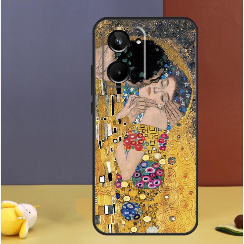 The Kiss Gustav Klimt Painting For Realme GT7 Pro GT6 C61 C67 C63 C71 C55 C51 C65 C53 C75 10 11 12 13 14 15 Pro Plus Case