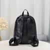 SHELKSBAG Unisex Retro Trend Skull Studded Embossed Backpack Gothic Punk Style High School College Pu Leather Travel Bags