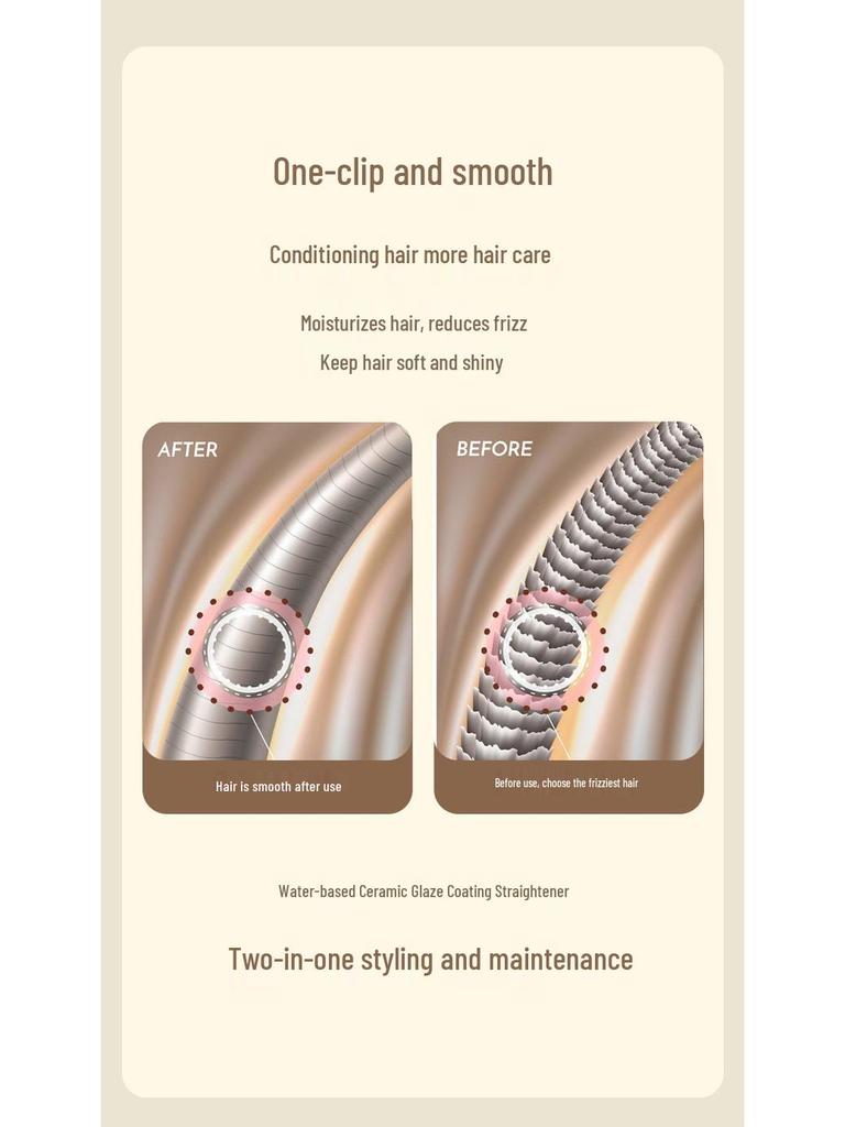 2-in-1 Ionischer Haarglätter & Lockenstab mit Smart-Digitalanzeige