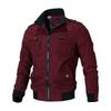 Herrenmantel Herbst Trend Lässig Schön Slim Fit Workwear-Jacke Reine Baumwolle Militärisches Oberteil