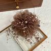 2024 Peony Feather Tassel Hairpin: Fluffy Hair Volume Boost Shark Clip