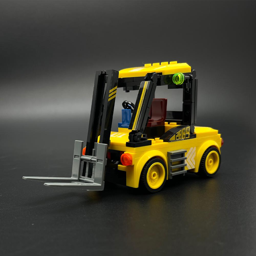 94PCS Engineering Forklift Building Blocks Set, Mini Construction Vehicle Bricks DIY STEM Toy, Birthday Gift for Kids Boys Girls