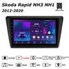 Android Car-Play Car Radio For Skoda Rapid NH3 NH1 2012-2020 Multimedia Player Head Unit Stereo GPS Navigation BT WIFI,2+64GB